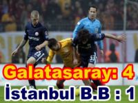 Spor Toto Süper Lig -Galatasaray: 4 - İstanbul Büyükşehir Belediyespor: 1