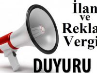 İlan ve Reklam Vergileri İçin Son Gün 31 Ocak!