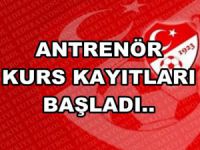 Antrenör lisans kursları başvuruları başladı