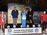 Beşiktaşta Amatör kulüplere malzeme yardımı yapıldı