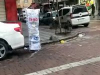 Zeytinburnu’nda, çuvalla korona önlemi