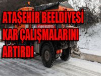 Ataşehir’de Kar Çalışmaları Artırıldı