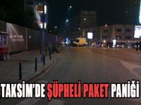 Taksim’de şüpheli çanta paniği