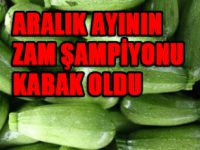 Aralık ayının zam şampiyonu kabak oldu