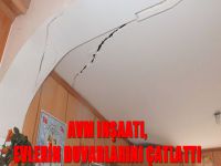 AVM inşaatı, evlerin duvarlarını çatlattı