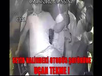 Seyir halindeki otobüs şoförüne uçan tekme
