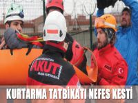 Kurtarma tatbikatı nefes kesti