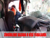 Zincirleme kazada 8 kişi yaralandı
