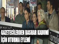 Gazetecilerden Bashar Kadumi İçin Oturma Eylemi
