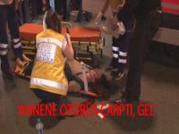'Annene otobüs çarptı, gel'