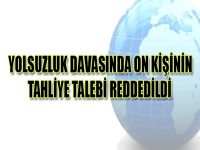 Yoksuzluk Davasında On Kişinin Tahliye Talebi Reddedildi.