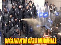 Çağlayan'da Gazlı Müdahale