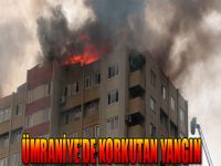 Ümraniye'de korkutan yangın!