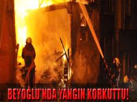 Beyoğlu'nda yangın korkuttu!