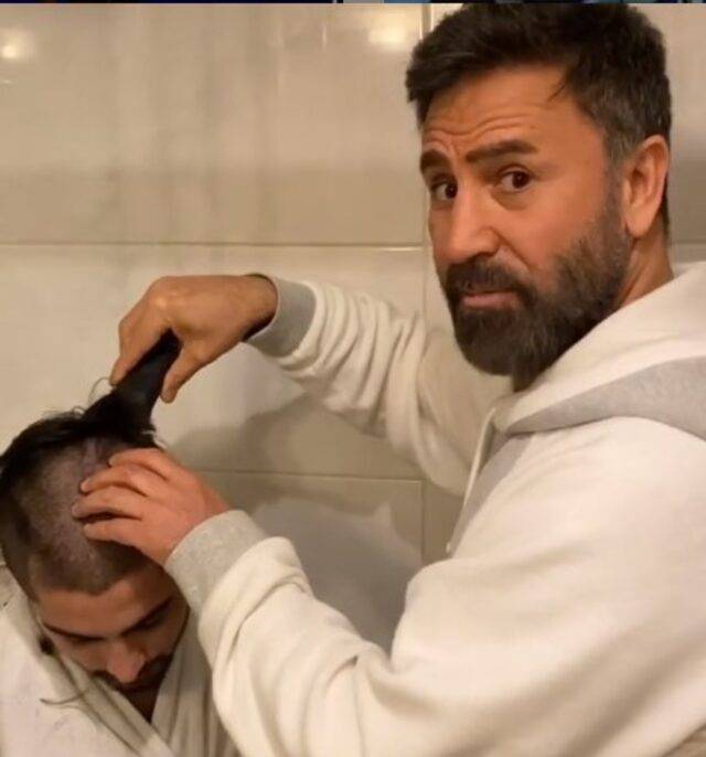 ‘Evde Kal’an ünlüler, berberliğe soyundular! 3