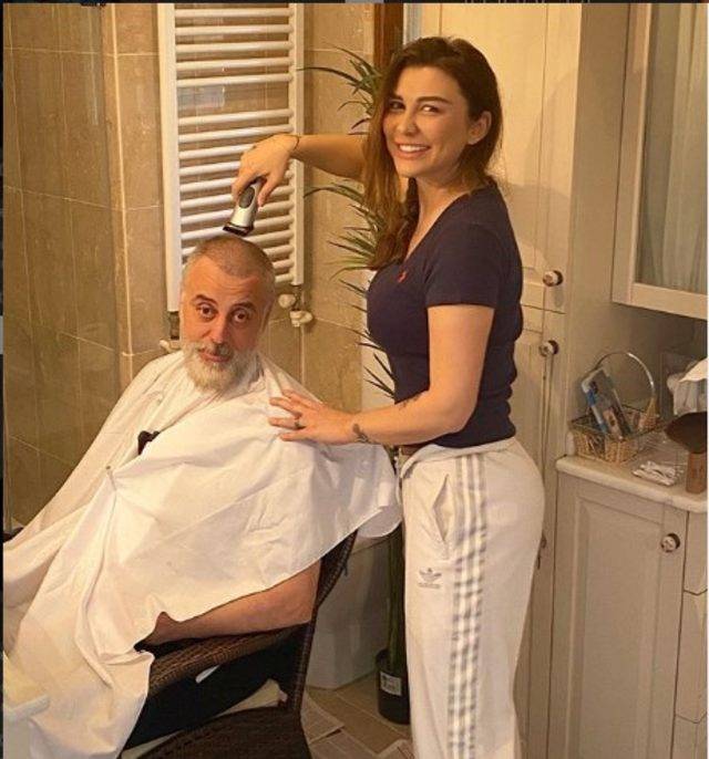 ‘Evde Kal’an ünlüler, berberliğe soyundular! 6