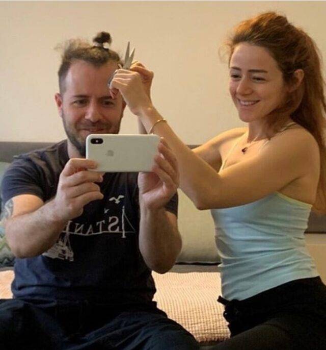 ‘Evde Kal’an ünlüler, berberliğe soyundular! 7