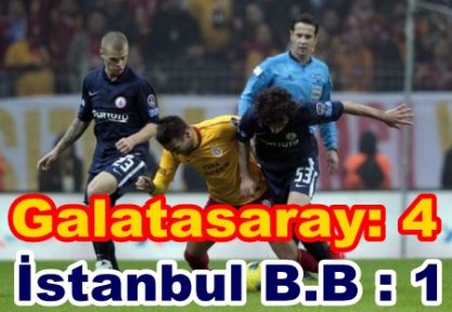 Spor Toto Süper Lig -Galatasaray: 4 - İstanbul Büyükşehir Belediyespor: 1