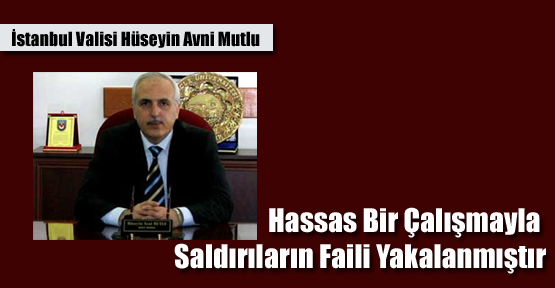Vali Mutlu: Hassas Bir Çalışmayla Saldırıların Faili Yakalanmıştır