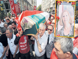 Türkler’in eşi toprağa verildi