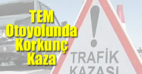 TEM Otoyolunda Korkunç Kaza