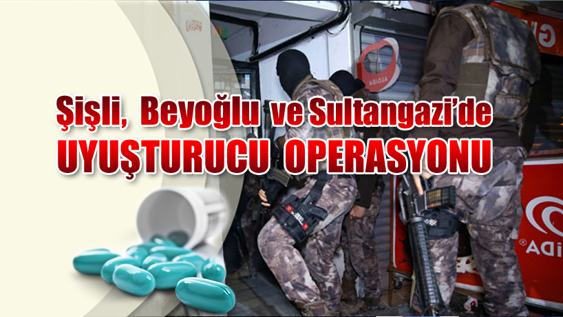 Şişli ve Diğer İlçelerde Helikopter Destekli Uyuşturucu Operasyonu...