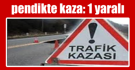 Pendik’te Kaza: 1 Yaralı