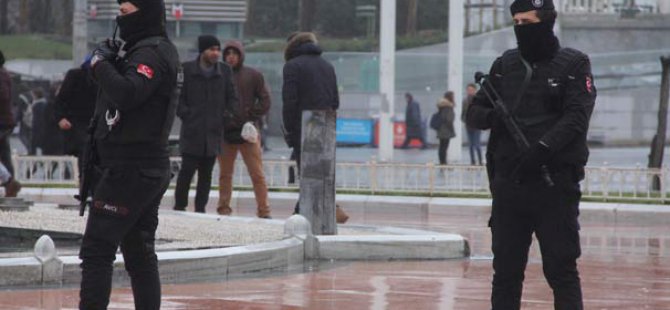 Taksim'de Güvenlik arttırıldı