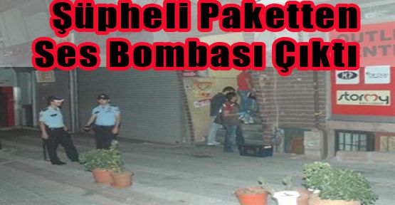 Şüpheli Paketten Bomba Çıktı