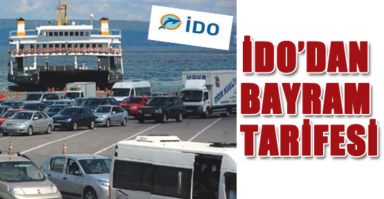 İDO Bayram Tarifesini Açıkladı