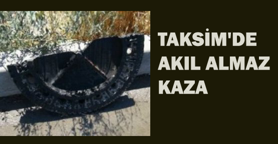 Taksim’de akıl almaz kaza
