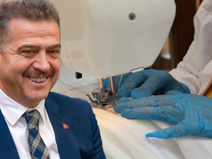 Gaziosmanpaşalı kadınlar günde 2 bin maske üretiyor