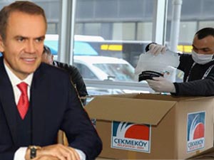 Çekmeköy'de boşalan atölyede siperli maske üretildi!