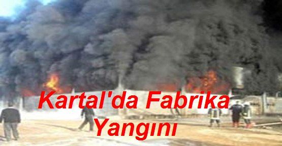 Kartal'da Fabrika Yangını