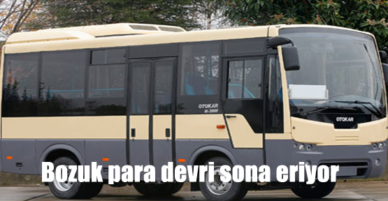 Minibüslerde akbil dönemi