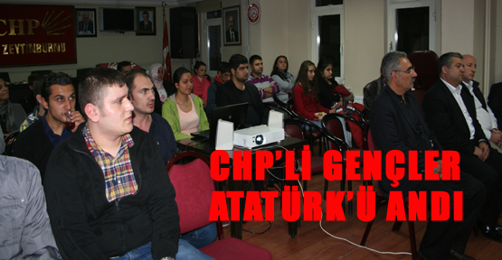 CHP'li gençler Atatürk'ü andı