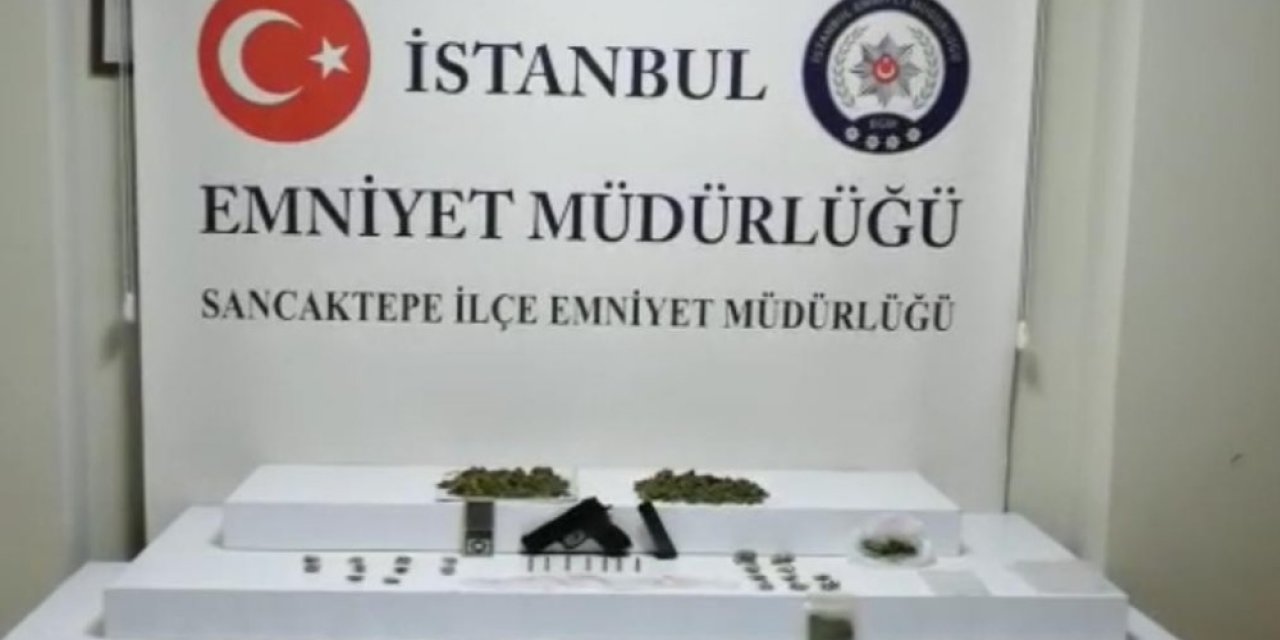 Sancaktepe'de çatı katındaki uyuşturucuyu saklarken suçüstü