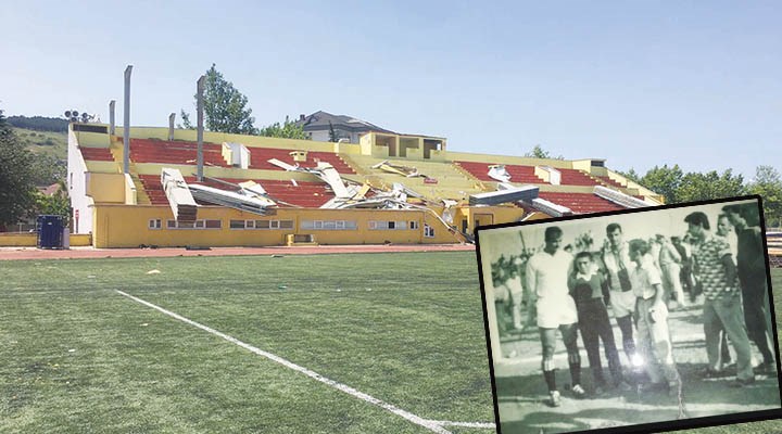 65 yıllık stad rant uğruna yokedildi