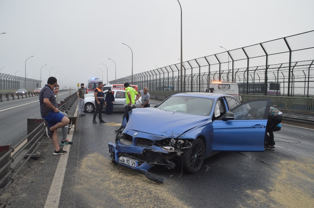 Haliç’te sis kazaya neden oldu: 1 yaralı