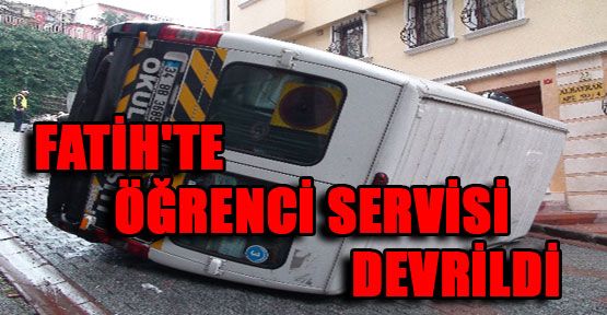 Öğrenci servisi devrildi