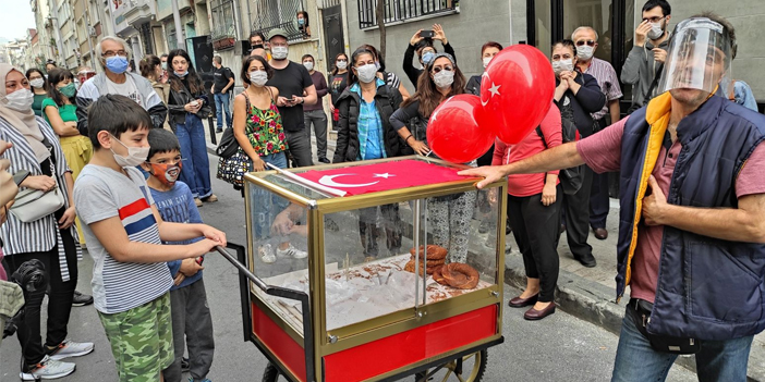 Şişli’de Kurtuluş sakinleri, tezgâhı alınan seyyar simitçi için eylem yaptı!