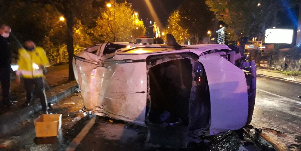 Şişli Büyükdere Caddesi’nde feci kaza!
