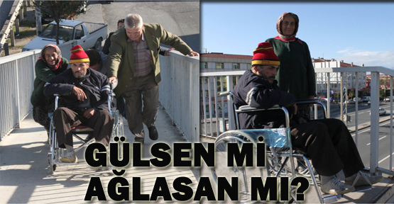 Engelliye engel üst geçit