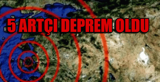 Kuzey Ege’deki depremden sonra beş artçı sarsıntısı oldu