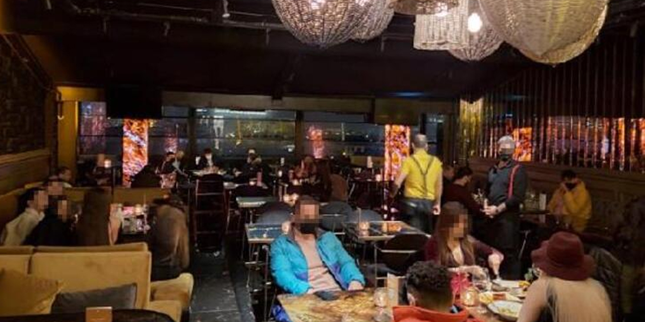 Şişli Teşvikiye’de yemek servisi yapan restorana baskın!