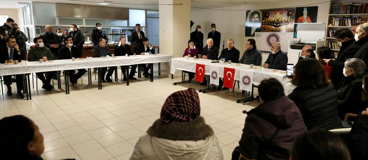 İmamoğlu ile ilçe müftüsünden cami ve cemevi ziyareti