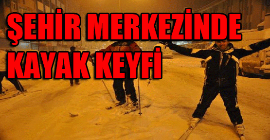Şehir merkezinde kayak keyfi