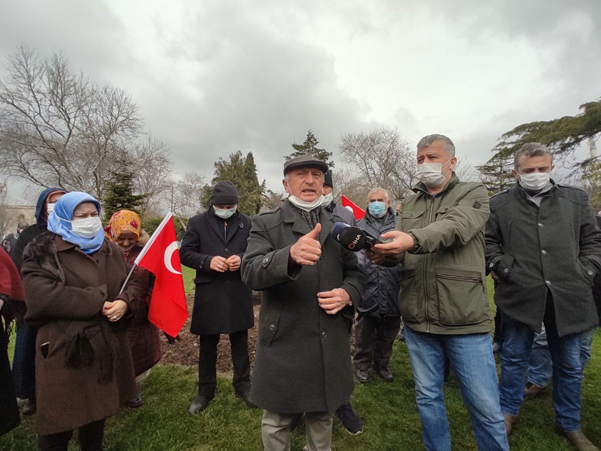 İBB önünde kentsel dönüşüm protestosu