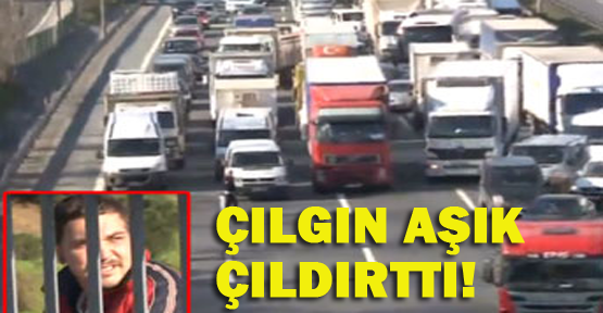Trafiği felç eden aşk!