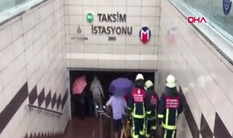 Taksim Metro İstasyonu'nda intihar girişimi...